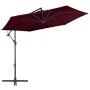 Sombrilla voladiza con palo de aluminio rojo burdeos 300 cm de vidaXL, Sombrillas - Ref: Foro24-313754, Precio: 98,13 €, Desc...