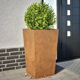 Jardineras 2 uds acero oxidado 45x45x75 cm de , Maceteros y jardineras - Ref: Foro24-851107, Precio: 129,77 €, Descuento: %