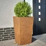 Jardineras 2 uds acero oxidado 45x45x75 cm de , Maceteros y jardineras - Ref: Foro24-851107, Precio: 129,77 €, Descuento: %