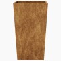 Jardineras 2 uds acero oxidado 45x45x75 cm de , Maceteros y jardineras - Ref: Foro24-851107, Precio: 106,66 €, Descuento: %