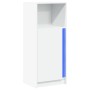 Aparador con luces LED madera ingeniería blanco 42,5x34x100 cm de , Aparadores - Ref: Foro24-852152, Precio: 60,86 €, Descuen...