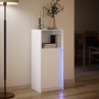 Aparador con luces LED madera ingeniería blanco 42,5x34x100 cm de , Aparadores - Ref: Foro24-852152, Precio: 60,86 €, Descuen...