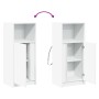 Aparador con luces LED madera ingeniería blanco 42,5x34x100 cm de , Aparadores - Ref: Foro24-852152, Precio: 60,86 €, Descuen...