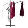 Sombrilla voladiza con palo de aluminio rojo burdeos 300 cm de vidaXL, Sombrillas - Ref: Foro24-313754, Precio: 98,13 €, Desc...