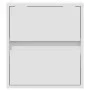 Mesitas de noche de pared con luces LED 2 unidades blanco de , Mesitas de noche - Ref: Foro24-3307962, Precio: 98,01 €, Descu...