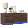 Mueble de TV LED madera ingeniería marrón roble 97x34x40 cm de , Muebles TV - Ref: Foro24-852242, Precio: 75,93 €, Descuento: %