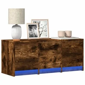 LED-TV-Möbel aus geräucherter Eichen-Ingenieurholz 97x34x40 cm. von , TV-Möbel - Ref: Foro24-852240, Preis: 72,67 €, Rabatt: %