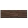 Mueble de TV LED madera ingeniería marrón roble 140x34x40 cm de , Muebles TV - Ref: Foro24-852249, Precio: 95,53 €, Descuento: %