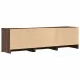 Mueble de TV LED madera ingeniería marrón roble 140x34x40 cm de , Muebles TV - Ref: Foro24-852249, Precio: 95,53 €, Descuento: %