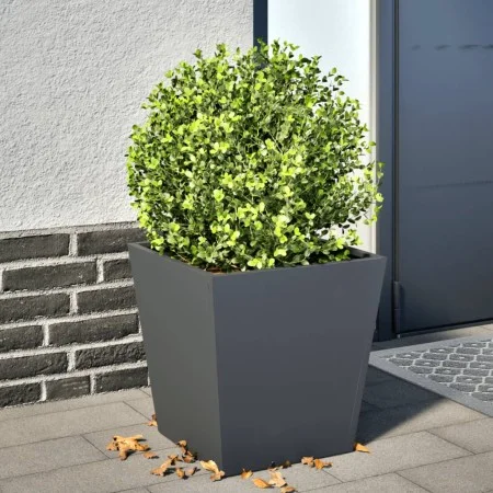 Jardinera de acero gris antracita 40x40x40 cm de , Maceteros y jardineras - Ref: Foro24-851056, Precio: 43,48 €, Descuento: %