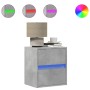 Mueble de TV de pared con luces LED gris hormigón 41x31x45 cm de , Muebles TV - Ref: Foro24-852277, Precio: 55,71 €, Descuent...