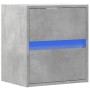Mueble de TV de pared con luces LED gris hormigón 41x31x45 cm de , Muebles TV - Ref: Foro24-852277, Precio: 55,71 €, Descuent...