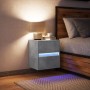 Mueble de TV de pared con luces LED gris hormigón 41x31x45 cm de , Muebles TV - Ref: Foro24-852277, Precio: 55,71 €, Descuent...