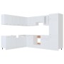 Juego de muebles de cocina 14 piezas aglomerado blanco de , Armarios de cocina - Ref: Foro24-3067666, Precio: 1,00 €, Descuen...