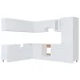 Juego de muebles de cocina 14 piezas aglomerado blanco de , Armarios de cocina - Ref: Foro24-3067666, Precio: 999,88 €, Descu...