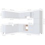 Juego de muebles de cocina 14 piezas aglomerado blanco de , Armarios de cocina - Ref: Foro24-3067666, Precio: 1,00 €, Descuen...