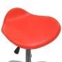 Silla de comedor giratoria de cuero sintético roja de , Sillas de comedor - Ref: Foro24-3088567, Precio: 55,10 €, Descuento: %