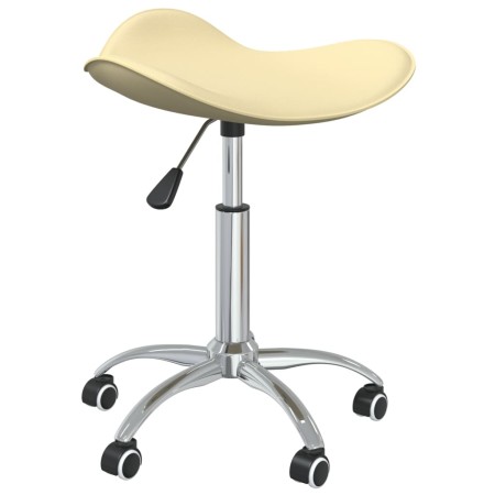 Silla de oficina de cuero sintético color crema de , Sillas de oficina - Ref: Foro24-3088559, Precio: 55,19 €, Descuento: %