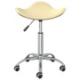 Silla de oficina de cuero sintético color crema de , Sillas de oficina - Ref: Foro24-3088559, Precio: 55,19 €, Descuento: %