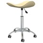 Silla de oficina de cuero sintético color crema de , Sillas de oficina - Ref: Foro24-3088559, Precio: 55,19 €, Descuento: %
