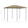 Cenador gris taupe 3x4x2,6 m 160 g/m² de vidaXL, Carpas y cenadores - Ref: Foro24-313615, Precio: 154,36 €, Descuento: %