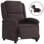 Sillón reclinable eléctrico tela marrón oscuro de , Sillones - Ref: Foro24-3204145, Precio: 242,94 €, Descuento: %