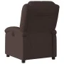 Sillón reclinable eléctrico tela marrón oscuro de , Sillones - Ref: Foro24-3204145, Precio: 242,94 €, Descuento: %