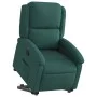 Sillón reclinable elevable tela verde oscuro de , Sillones - Ref: Foro24-3204170, Precio: 271,22 €, Descuento: %