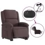 Sillón eléctrico reclinable elevable de tela marrón oscuro de , Sillones - Ref: Foro24-3204193, Precio: 326,66 €, Descuento: %