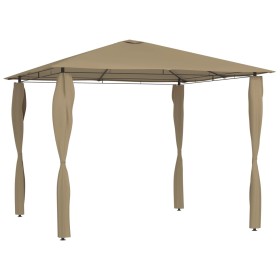 Cenador con cubiertas de postes taupé 3x3x2,6 m 160 g/m² de vidaXL, Carpas y cenadores - Ref: Foro24-313606, Precio: 191,02 €...