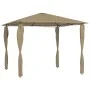 Cenador con cubiertas de postes taupé 3x3x2,6 m 160 g/m² de vidaXL, Carpas y cenadores - Ref: Foro24-313606, Precio: 187,15 €...