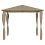 Cenador con cubiertas de postes taupé 3x3x2,6 m 160 g/m² de vidaXL, Carpas y cenadores - Ref: Foro24-313606, Precio: 187,15 €...