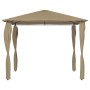 Cenador con cubiertas de postes taupé 3x3x2,6 m 160 g/m² de vidaXL, Carpas y cenadores - Ref: Foro24-313606, Precio: 191,02 €...