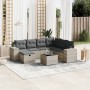 Set de sofás de jardín 8 pzas y cojines ratán sintético gris de , Conjuntos de jardín - Ref: Foro24-3264468, Precio: 557,52 €...