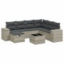 Set de sofás de jardín 8 pzas y cojines ratán sintético gris de , Conjuntos de jardín - Ref: Foro24-3264468, Precio: 557,52 €...