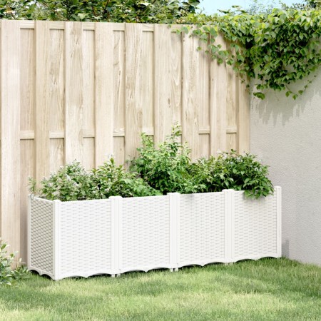 Jardinera PP blanco 160x40x53 cm de , Maceteros y jardineras - Ref: Foro24-367859, Precio: 142,59 €, Descuento: %
