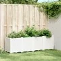 Jardinera PP blanco 160x40x53 cm de , Maceteros y jardineras - Ref: Foro24-367859, Precio: 140,08 €, Descuento: %