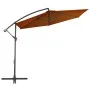 Sombrilla voladiza con palo de aluminio terracota 300 cm de vidaXL, Sombrillas - Ref: Foro24-313755, Precio: 117,39 €, Descue...