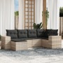 Set de sofás de jardín 6 pzas y cojines ratán sintético gris de , Conjuntos de jardín - Ref: Foro24-3222861, Precio: 415,04 €...