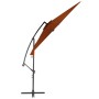 Sombrilla voladiza con palo de aluminio terracota 300 cm de vidaXL, Sombrillas - Ref: Foro24-313755, Precio: 119,87 €, Descue...
