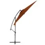 Sombrilla voladiza con palo de aluminio terracota 300 cm de vidaXL, Sombrillas - Ref: Foro24-313755, Precio: 117,39 €, Descue...
