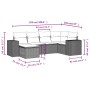 Set de sofás de jardín 6 pzas y cojines ratán sintético gris de , Conjuntos de jardín - Ref: Foro24-3222861, Precio: 415,04 €...