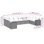 Set sofás jardín 10 pzas con cojines ratán sintético gris claro de , Conjuntos de jardín - Ref: Foro24-3223071, Precio: 716,5...
