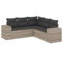 Set de sofás jardín y cojines 5 pzas ratán sintético gris claro de , Conjuntos de jardín - Ref: Foro24-3222551, Precio: 364,2...