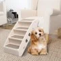 Escalera plegable para perros crema 62x40x49,5 cm de vidaXL, Escalones y rampas para mascotas - Ref: Foro24-170984, Precio: 5...