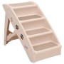 Escalera plegable para perros crema 62x40x49,5 cm de vidaXL, Escalones y rampas para mascotas - Ref: Foro24-170984, Precio: 5...