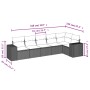 Set de sofás de jardín 6 pzas y cojines ratán sintético gris de , Conjuntos de jardín - Ref: Foro24-3222591, Precio: 448,92 €...