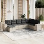 Set de sofás de jardín 8 pzas y cojines ratán sintético gris de , Conjuntos de jardín - Ref: Foro24-3264518, Precio: 558,04 €...