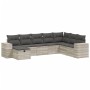 Set de sofás de jardín 8 pzas y cojines ratán sintético gris de , Conjuntos de jardín - Ref: Foro24-3264518, Precio: 558,04 €...