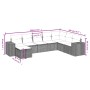 Set de sofás de jardín 8 pzas y cojines ratán sintético gris de , Conjuntos de jardín - Ref: Foro24-3264518, Precio: 558,04 €...